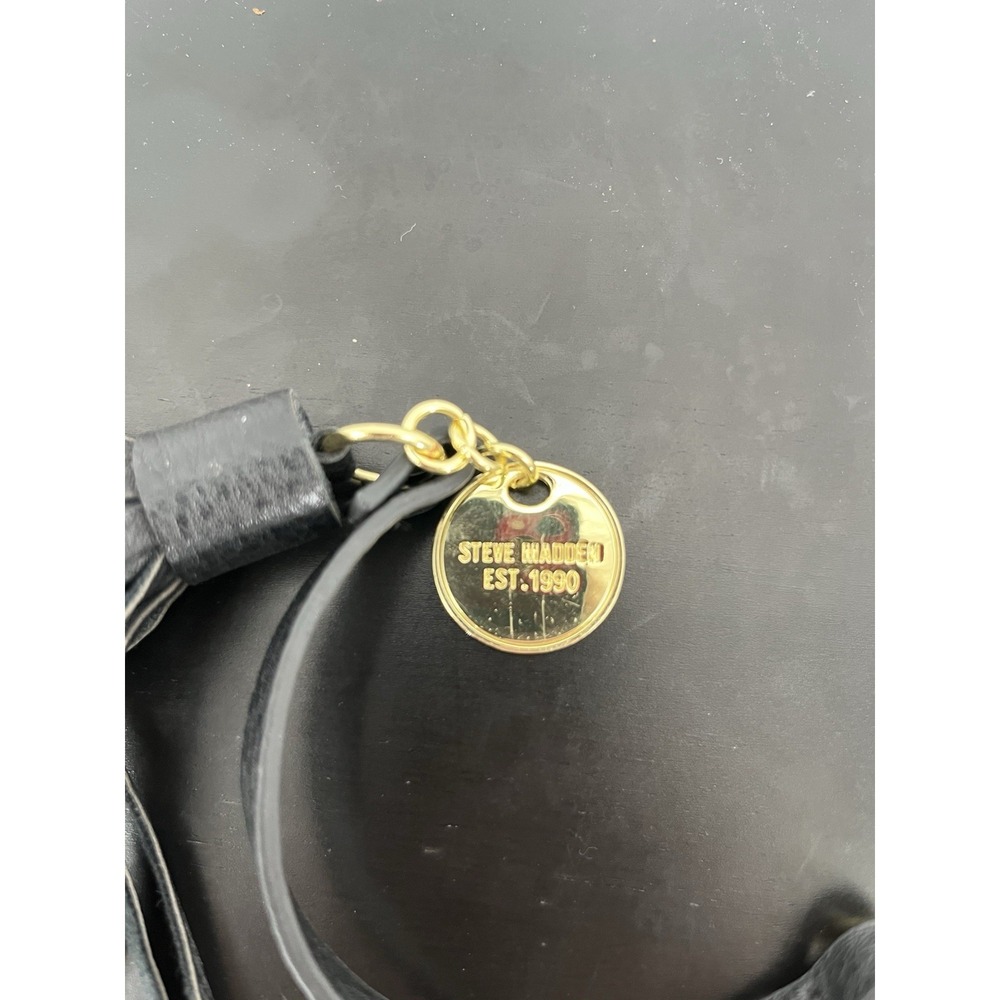 Steve Madden Tassel Clip On and Credit Card Holder Clip On Black - Picture 5 of 5